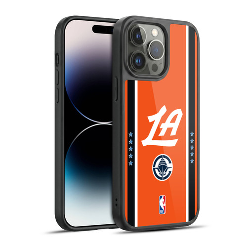 NBA Los Angeles Clippers Logo Orange Design Gel Armour Case For Apple iPhone 14 Pro Max