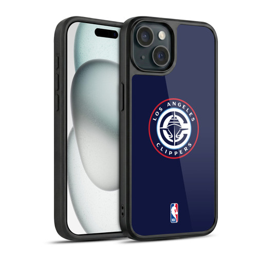 NBA Los Angeles Clippers Logo Navy Gel Armour Case For Apple iPhone 15