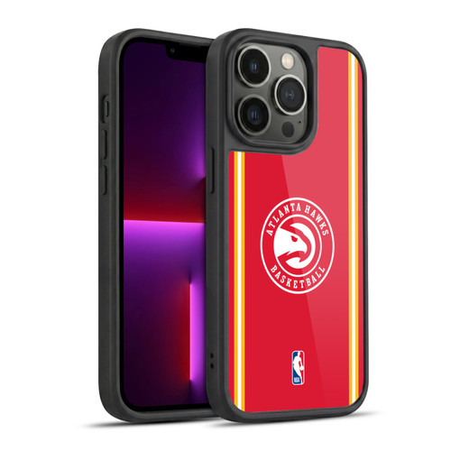NBA Atlanta Hawks Logo Red Design Gel Armour Case For Apple iPhone 13 Pro