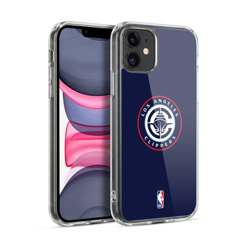 NBA Los Angeles Clippers Logo Navy Soft Gel Case for Apple iPhone 11