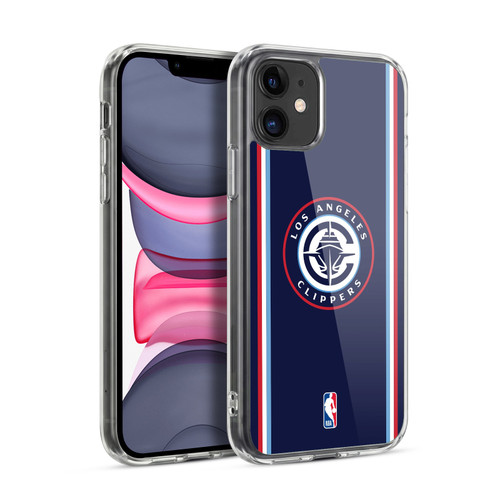 NBA Los Angeles Clippers Logo Navy Design Soft Gel Case for Apple iPhone 11