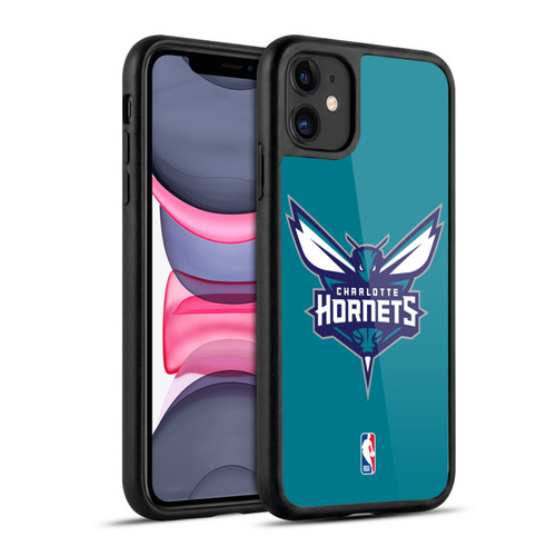 NBA Charlotte Hornets Logo Teal Gel Armour Case For Apple iPhone 11