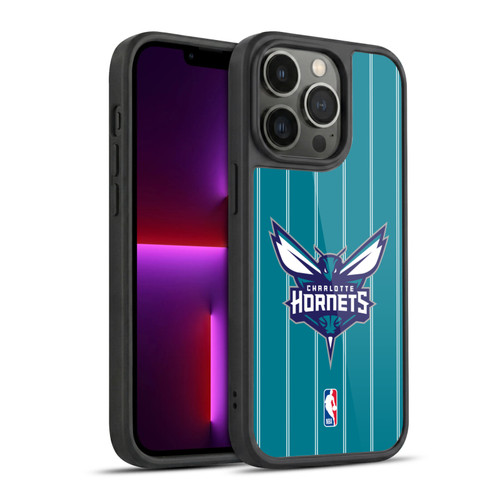 NBA Charlotte Hornets Logo Teal Design Gel Armour Case For Apple iPhone 13 Pro