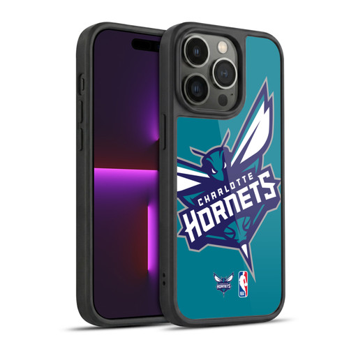 NBA Charlotte Hornets Logo Oversized Gel Armour Case For Apple iPhone 14 Pro