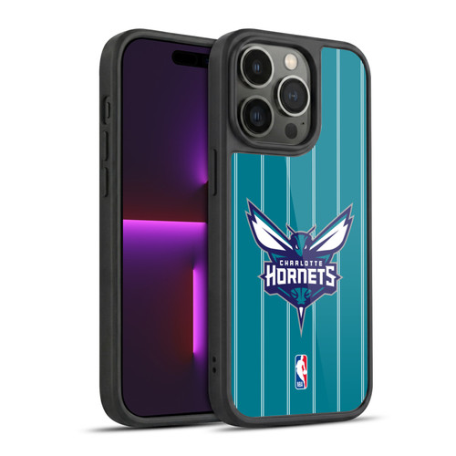 NBA Charlotte Hornets Logo Teal Design Gel Armour Case For Apple iPhone 14 Pro