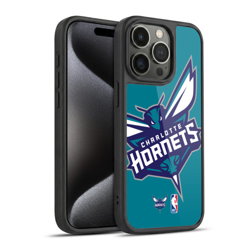 NBA Charlotte Hornets Logo Oversized Gel Armour Case For Apple iPhone 15 Pro