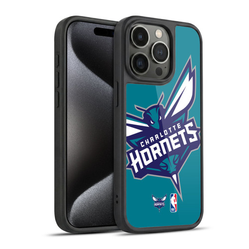 NBA Charlotte Hornets Logo Oversized Gel Armour Case For Apple iPhone 15 Pro