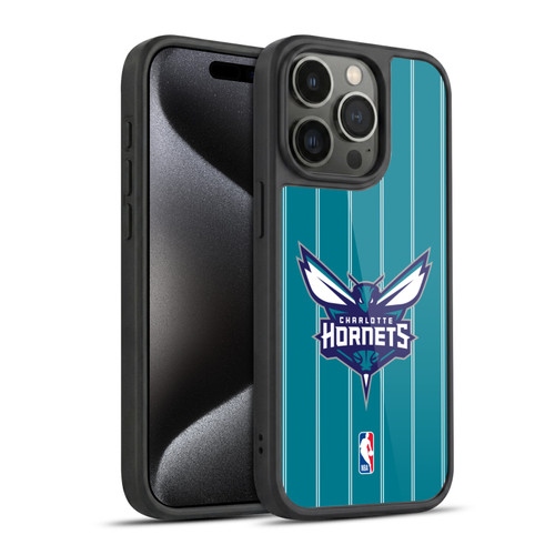 NBA Charlotte Hornets Logo Teal Design Gel Armour Case For Apple iPhone 15 Pro