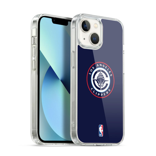 NBA Los Angeles Clippers Logo Navy Soft Gel Case for Apple iPhone 13