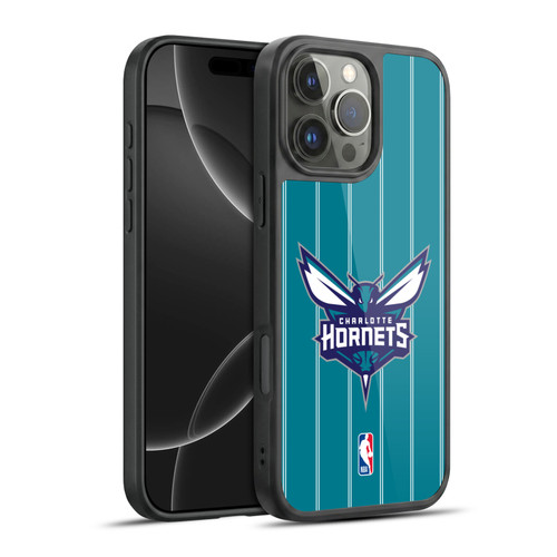 NBA Charlotte Hornets Logo Teal Design Gel Armour Case For Apple iPhone 16 Pro Max
