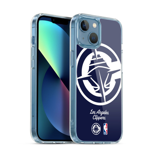 NBA Los Angeles Clippers Logo Oversized Soft Gel Case for Apple iPhone 13 Mini & MagSafe