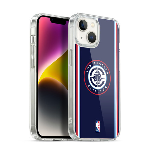 NBA Los Angeles Clippers Logo Navy Design Soft Gel Case for Apple iPhone 14