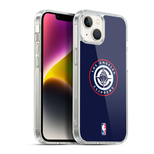 NBA Los Angeles Clippers Logo Navy Soft Gel Case for Apple iPhone 14 Plus & MagSafe