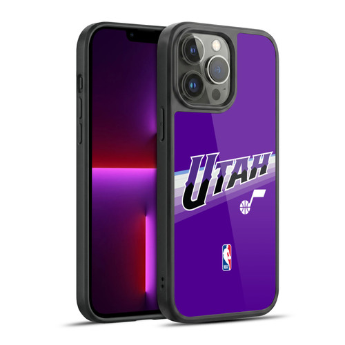 NBA Utah Jazz Logo Purple Design Gel Armour Case For Apple iPhone 13 Pro Max