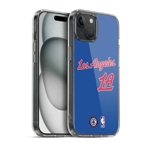 NBA Los Angeles Clippers Logo Retro Design Soft Gel Case for Apple iPhone 15 Plus & MagSafe
