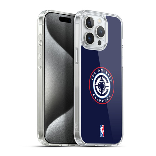 NBA Los Angeles Clippers Logo Navy Soft Gel Case for Apple iPhone 15 Pro Max & MagSafe