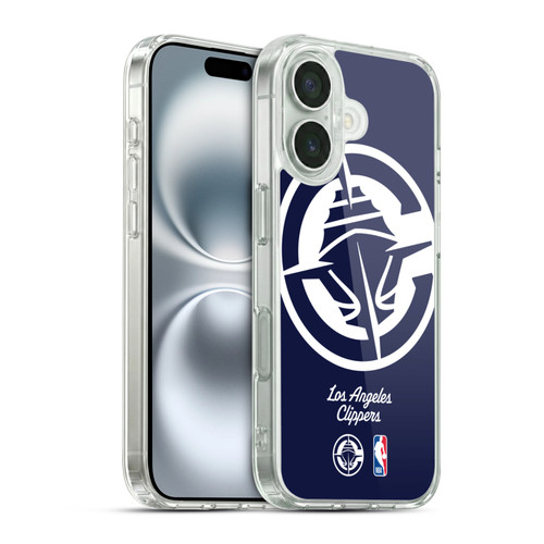 NBA Los Angeles Clippers Logo Oversized Soft Gel Case for Apple iPhone 16 & MagSafe