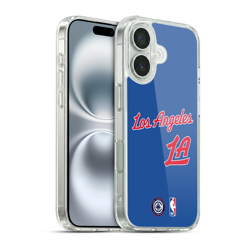 NBA Los Angeles Clippers Logo Retro Design Soft Gel Case for Apple iPhone 16 & MagSafe