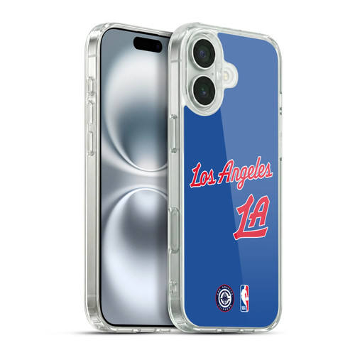 NBA Los Angeles Clippers Logo Retro Design Soft Gel Case for Apple iPhone 16 Plus & MagSafe