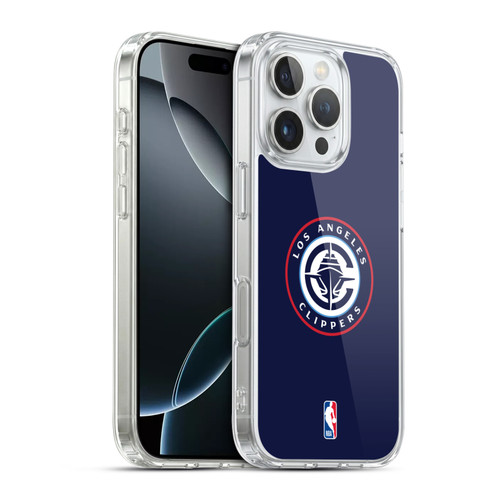 NBA Los Angeles Clippers Logo Navy Soft Gel Case for Apple iPhone 16 Pro & MagSafe