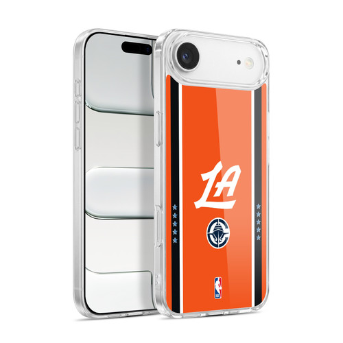 NBA Los Angeles Clippers Logo Orange Design Soft Gel Case for Apple iPhone 17 Air