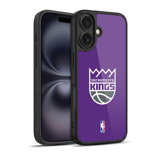 NBA Sacramento Kings Logo Purple Gel Armour Case For Apple iPhone 16