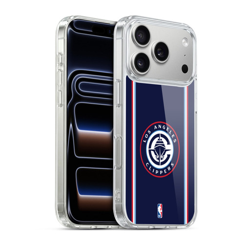 NBA Los Angeles Clippers Logo Navy Design Soft Gel Case for Apple iPhone 17 Pro