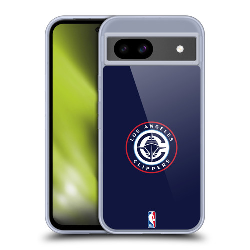 NBA Los Angeles Clippers Logo Navy Soft Gel Case for Google Pixel 8a