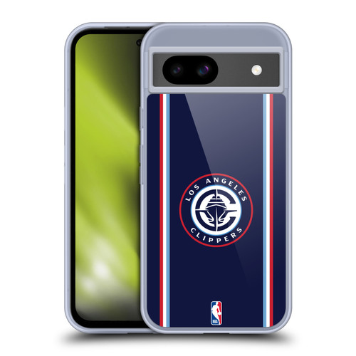 NBA Los Angeles Clippers Logo Navy Design Soft Gel Case for Google Pixel 8a