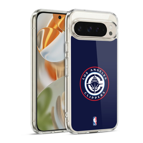 NBA Los Angeles Clippers Logo Navy Soft Gel Case for Google Pixel 9 / Pixel 9 Pro