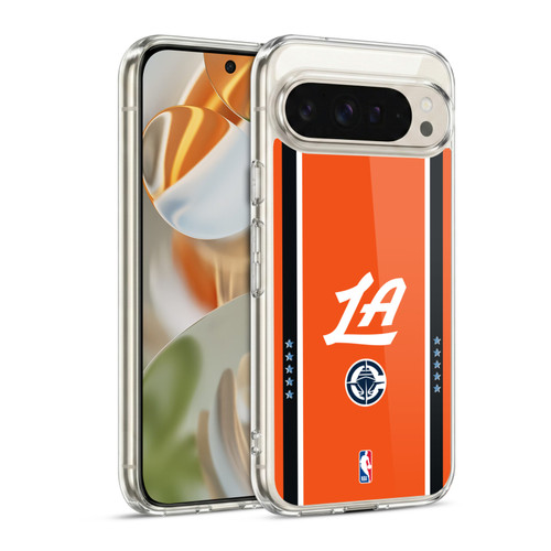 NBA Los Angeles Clippers Logo Orange Design Soft Gel Case for Google Pixel 9 / Pixel 9 Pro