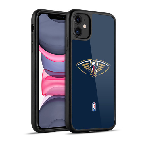 NBA New Orleans Pelicans Logo Navy Blue Gel Armour Case For Apple iPhone 11