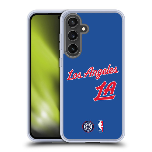 NBA Los Angeles Clippers Logo Retro Design Soft Gel Case for Samsung Galaxy S24 FE & MagSafe