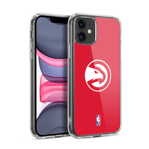 NBA Atlanta Hawks Logo Red Soft Gel Case for Apple iPhone 11
