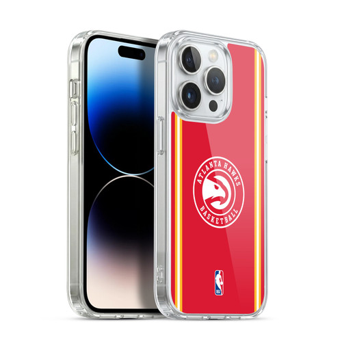 NBA Atlanta Hawks Logo Red Design Soft Gel Case for Apple iPhone 13 Pro & MagSafe