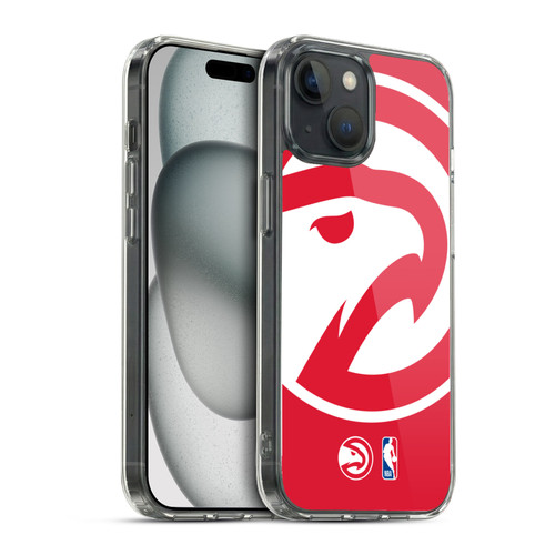 NBA Atlanta Hawks Logo Oversized Soft Gel Case for Apple iPhone 15 & MagSafe