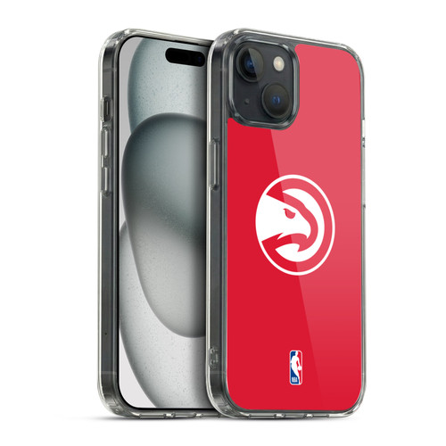 NBA Atlanta Hawks Logo Red Soft Gel Case for Apple iPhone 15 Plus & MagSafe