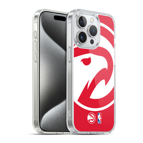 NBA Atlanta Hawks Logo Oversized Soft Gel Case for Apple iPhone 15 Pro & MagSafe