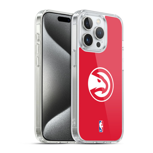 NBA Atlanta Hawks Logo Red Soft Gel Case for Apple iPhone 15 Pro & MagSafe
