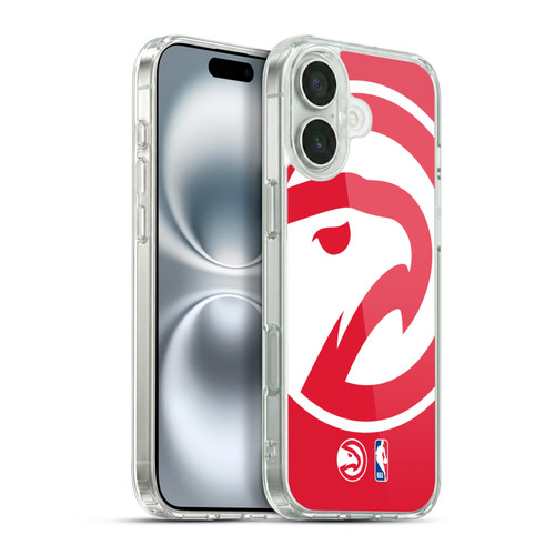 NBA Atlanta Hawks Logo Oversized Soft Gel Case for Apple iPhone 16 Plus & MagSafe