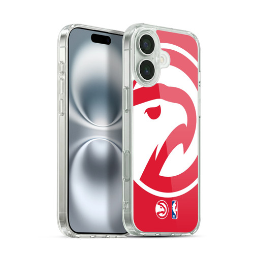 NBA Atlanta Hawks Logo Oversized Soft Gel Case for Apple iPhone 16 Plus & MagSafe
