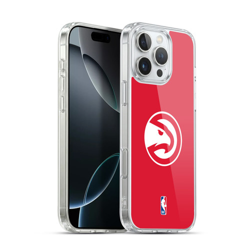 NBA Atlanta Hawks Logo Red Soft Gel Case for Apple iPhone 16 Pro Max & MagSafe