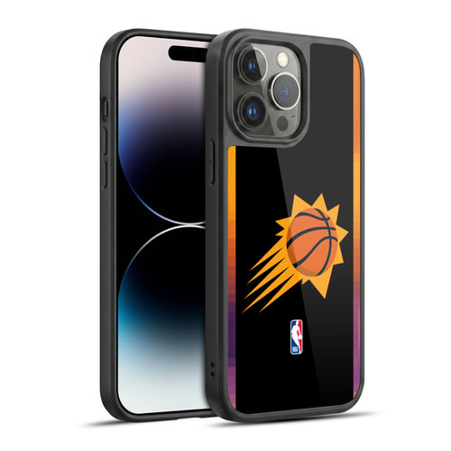 NBA Phoenix Suns Logo Black Design Gel Armour Case For Apple iPhone 14 Pro Max