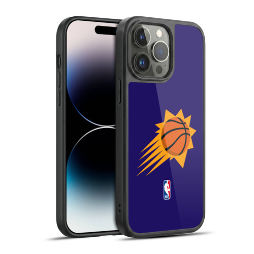 NBA Phoenix Suns Logo Purple Gel Armour Case For Apple iPhone 14 Pro Max