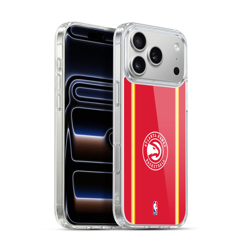 NBA Atlanta Hawks Logo Red Design Soft Gel Case for Apple iPhone 17 Pro Max