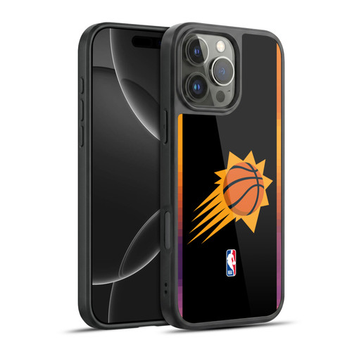 NBA Phoenix Suns Logo Black Design Gel Armour Case For Apple iPhone 16 Pro Max
