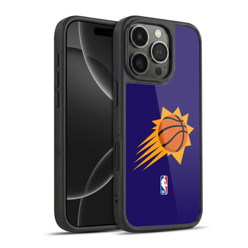 NBA Phoenix Suns Logo Purple Gel Armour Case For Apple iPhone 16 Pro