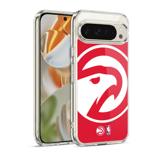 NBA Atlanta Hawks Logo Oversized Soft Gel Case for Google Pixel 9 / Pixel 9 Pro