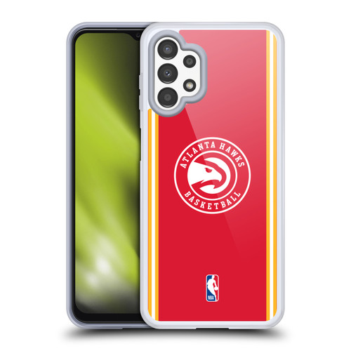 NBA Atlanta Hawks Logo Red Design Soft Gel Case for Samsung Galaxy A13 (2022)