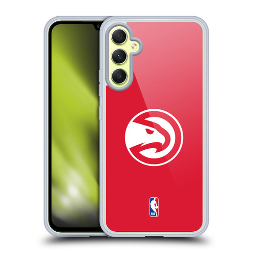 NBA Atlanta Hawks Logo Red Soft Gel Case for Samsung Galaxy A34 5G